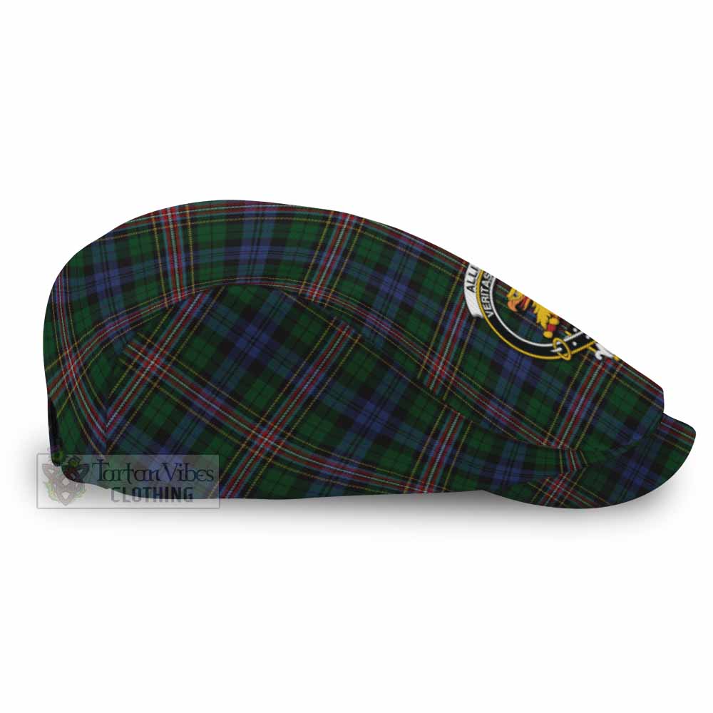Allison Family Crest Tartan Jeff Cap, Tartan Flat Cap