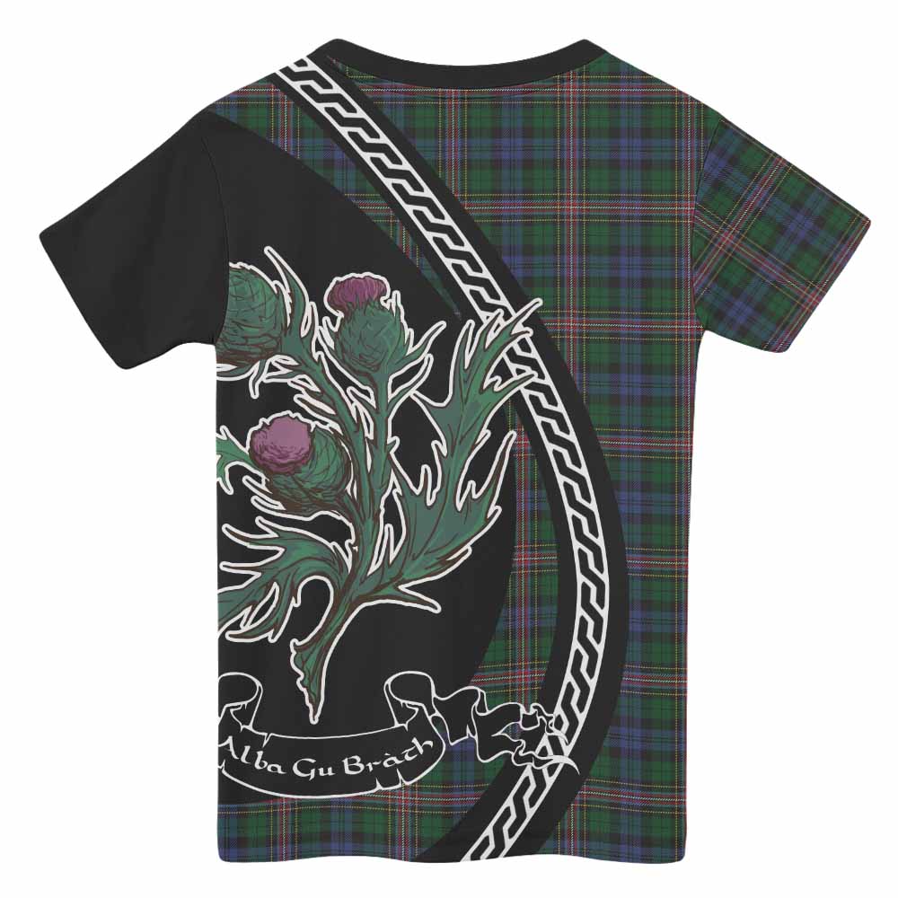 Allison Family Crest Tartan Kid T-shirt Alba Thistle Inspired - Tartan Vibes Clothing
