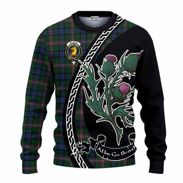 Allison Family Crest Tartan Knitted Sweater Alba Thistle Inspired