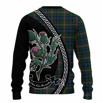 Allison Family Crest Tartan Knitted Sweater Alba Thistle Inspired