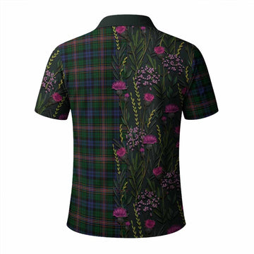 Allison Family Crest Tartan Polo Shirt Scottish Thistle Flower Pattern Half Style