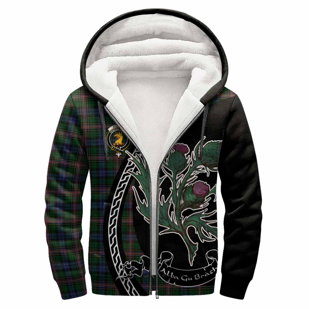 Allison Family Crest Tartan Sherpa Hoodie Alba Thistle Inspired - Tartan Vibes Clothing