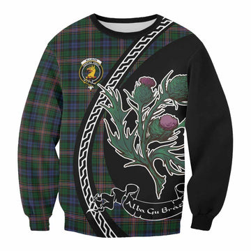 Allison Family Crest Tartan Sweatshirt Alba Thistle Inspired