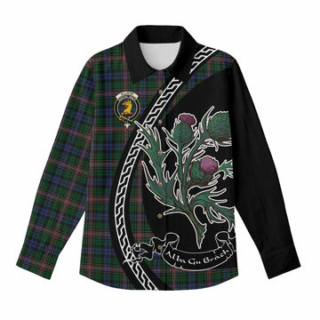 Allison Family Crest Tartan Women Casual Shirt Alba Thistle Inspired - Tartan Vibes Clothing