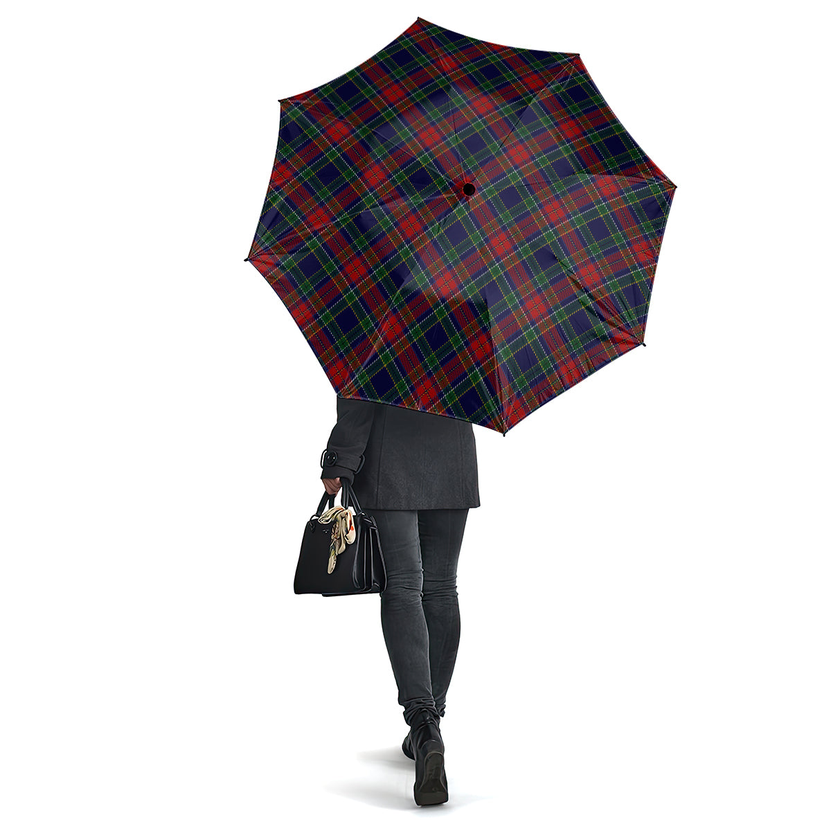 Allison Red Tartan Umbrella One Size - Tartanvibesclothing