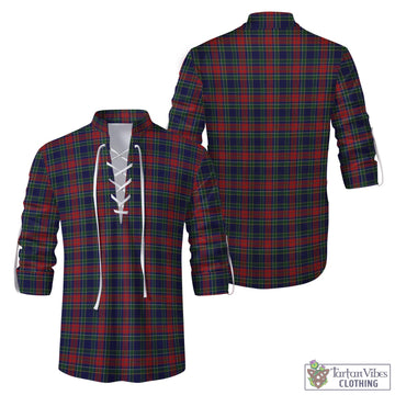 Allison Red Tartan Men's Scottish Traditional Jacobite Ghillie Kilt Shirt