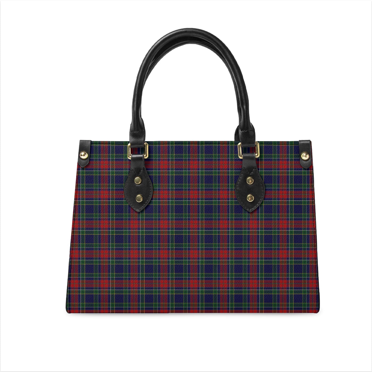 Allison Red Tartan Leather Bag One Size 29*11*20 cm - Tartanvibesclothing