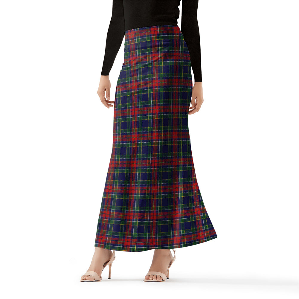 Allison Red Tartan Womens Full Length Skirt Female - Tartanvibesclothing
