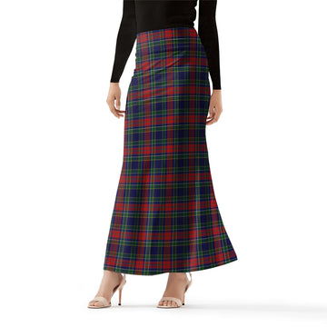 Allison Red Tartan Womens Full Length Skirt