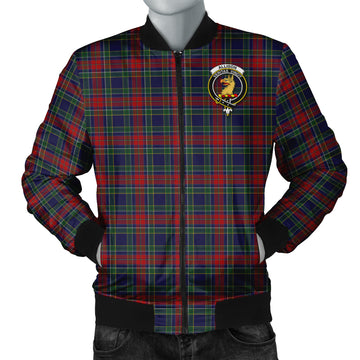 Allison Red Tartan Bomber Jacket with Family Crest