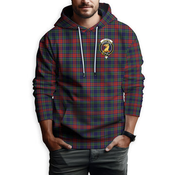 Allison Red Tartan Hoodie with Family Crest