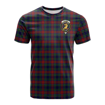 Allison Red Tartan T-Shirt with Family Crest