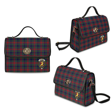 Allison Red Tartan Waterproof Canvas Bag with Family Crest