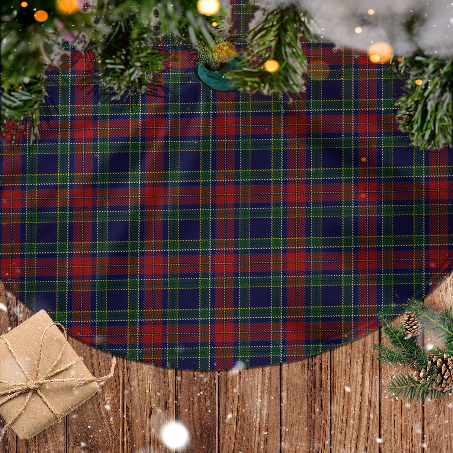 Allison Red Tartan Christmas Tree Skirt - Tartanvibesclothing