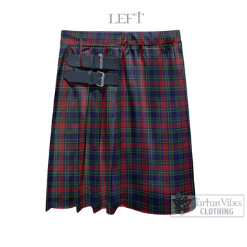 Allison Red Tartan Men's Pleated Skirt - Fashion Casual Retro Scottish Kilt Style