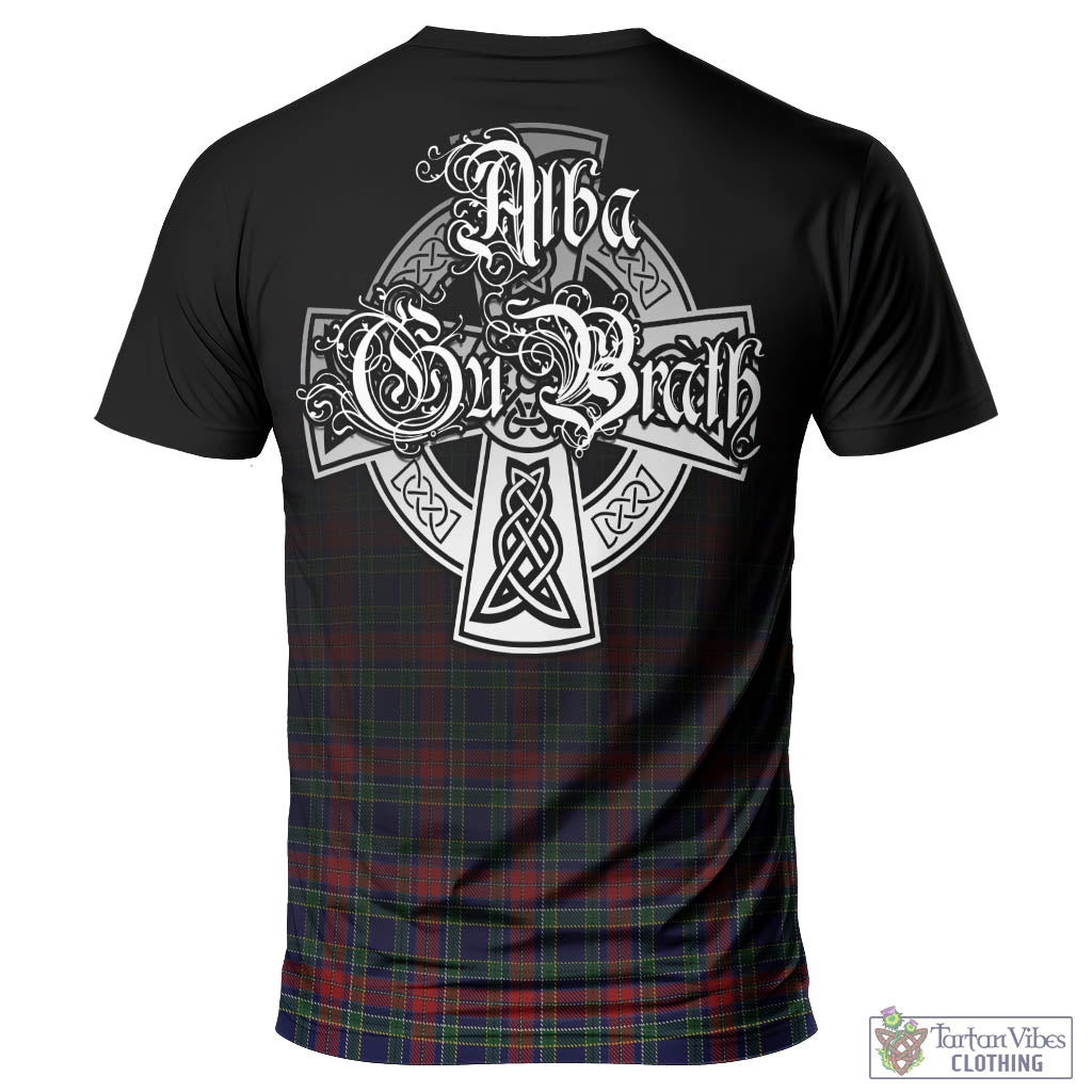 Tartan Vibes Clothing Allison Red Tartan T-Shirt Featuring Alba Gu Brath Family Crest Celtic Inspired
