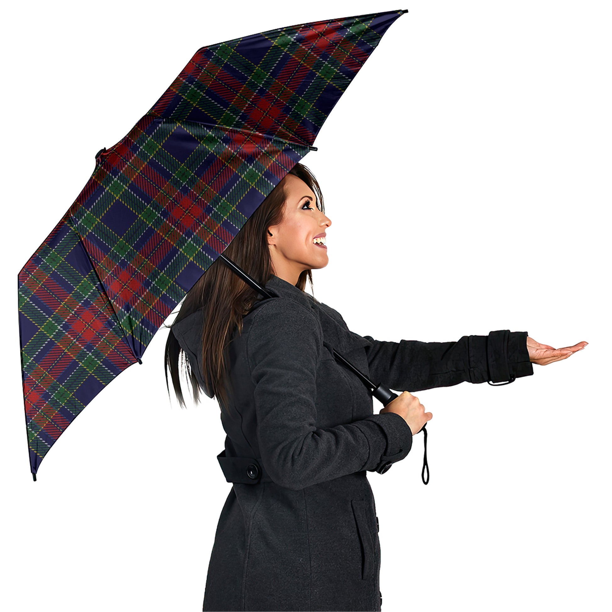 Allison Red Tartan Umbrella - Tartanvibesclothing