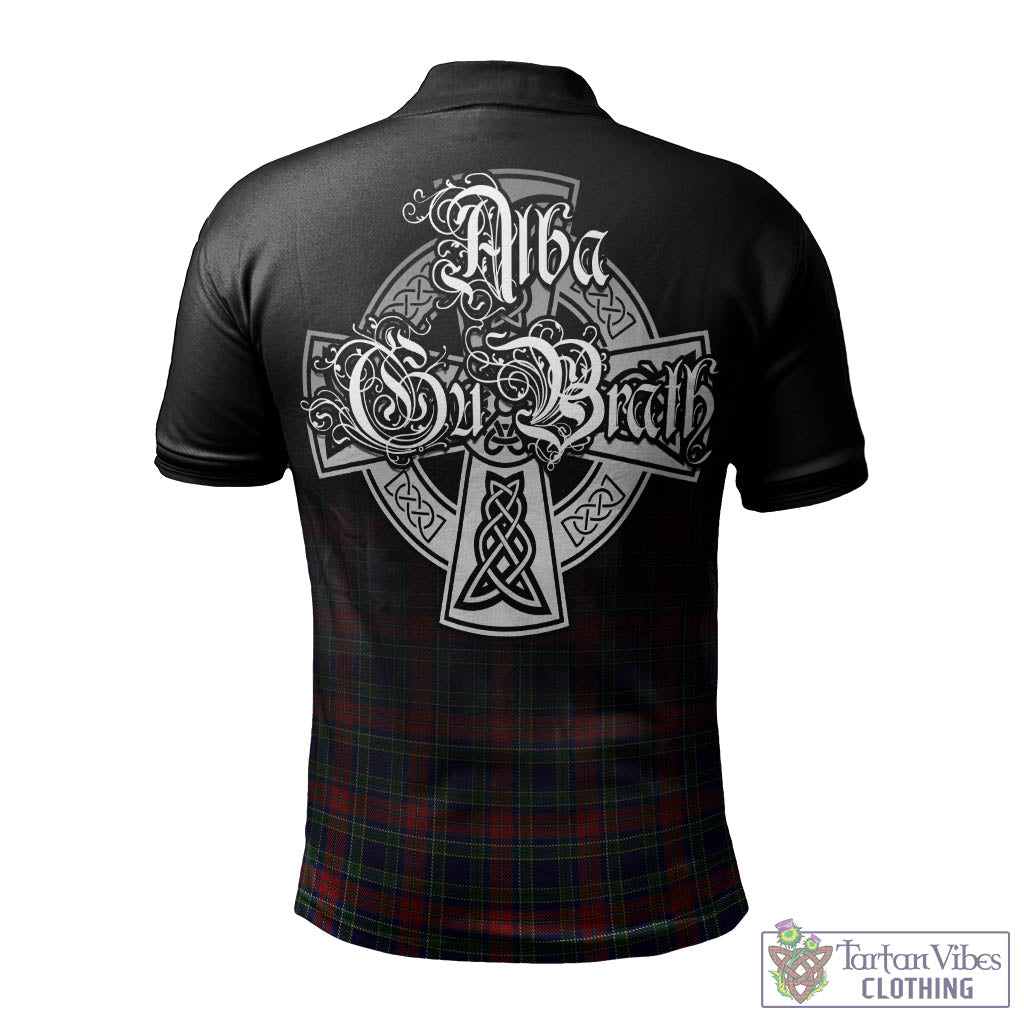 Tartan Vibes Clothing Allison Red Tartan Polo Shirt Featuring Alba Gu Brath Family Crest Celtic Inspired