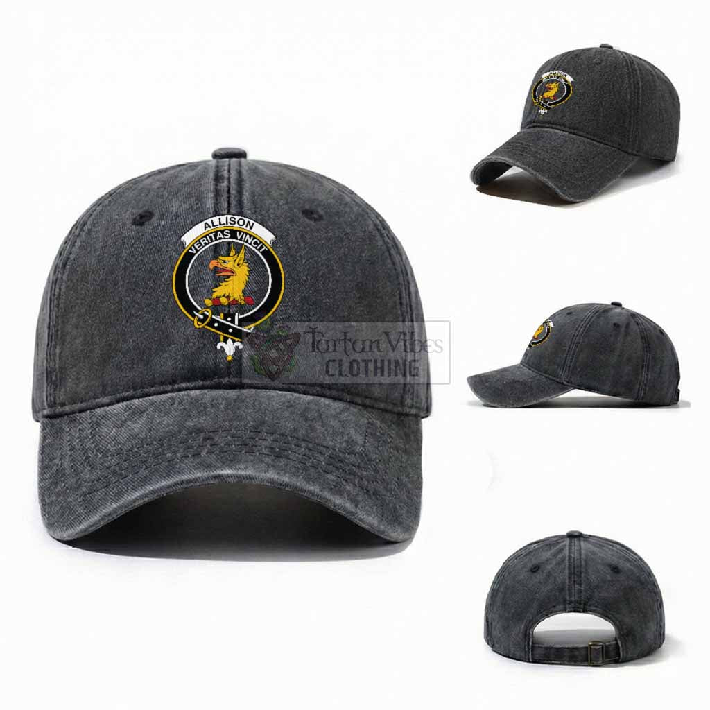 Allison Scottish Clan Crest Washed Baseball Cap