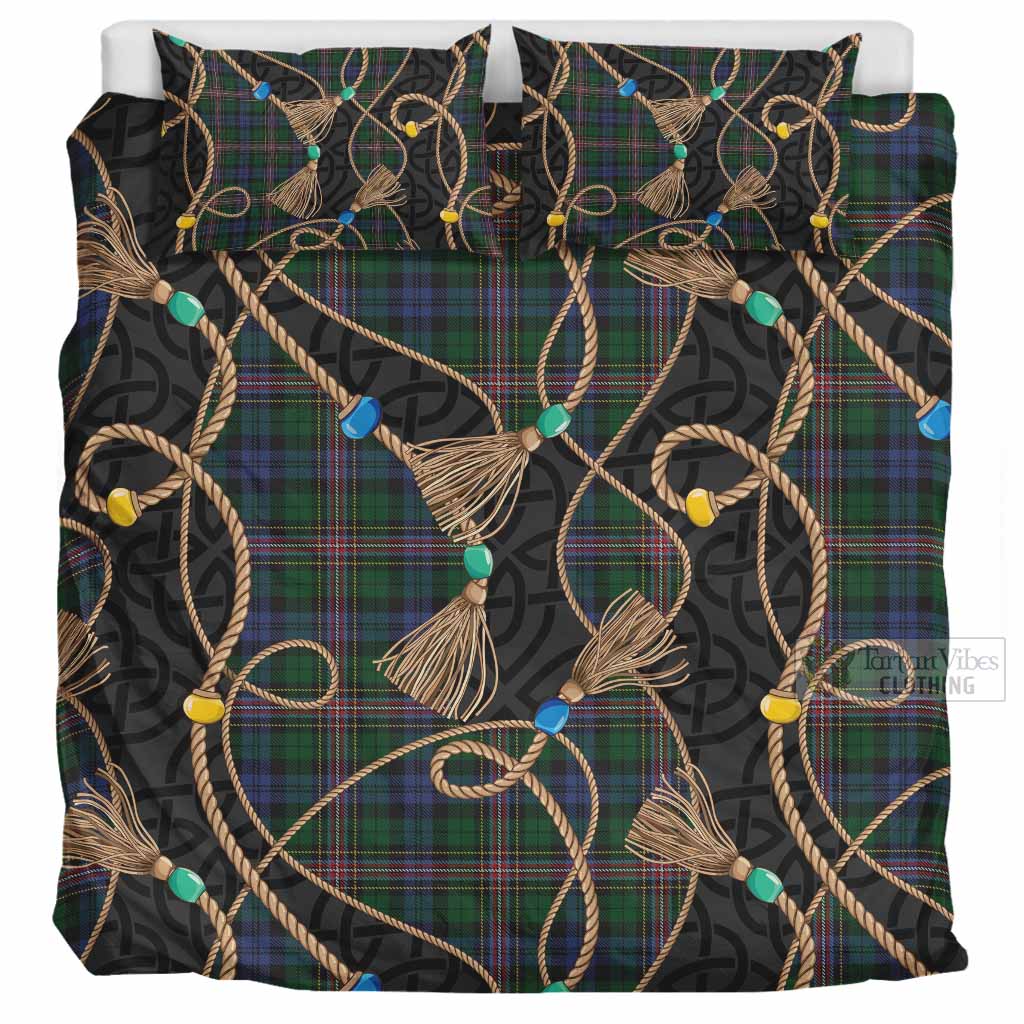 Allison Scottish Tartan Twisted Ropes Stylized Bedding Set UK Bedding Set UK Super King 104*94 inch - Tartan Vibes Clothing