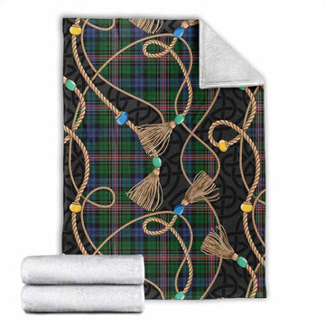 Allison Scottish Tartan Twisted Ropes Stylized Blanket X-Large 59 x 79 inches 150 x 200 cm - Tartan Vibes Clothing