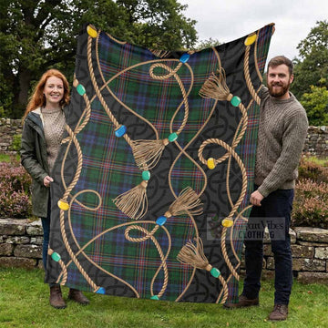 Allison Scottish Tartan Twisted Ropes Stylized Blanket - Tartan Vibes Clothing