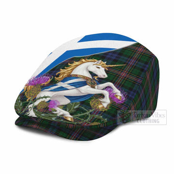 Allison Scottish Tartan Unicorn Heritage Flat Cap, Jeff Cap