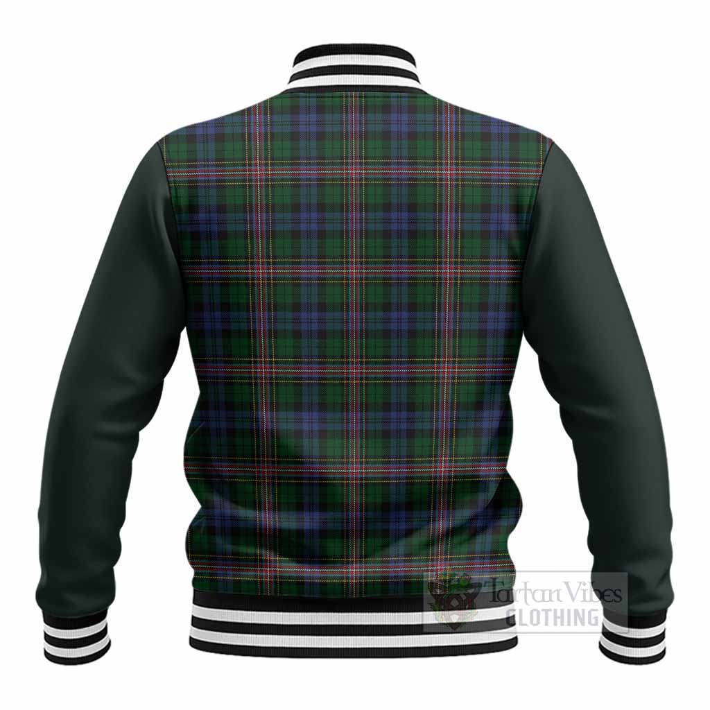 Allison Tartan Accent Baseball Jacket with Family Crest