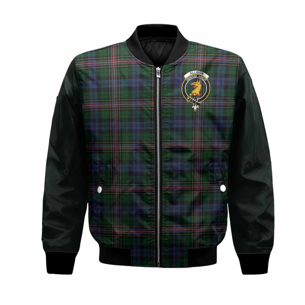 Allison Tartan Accent Bomber Jacket with Family Crest