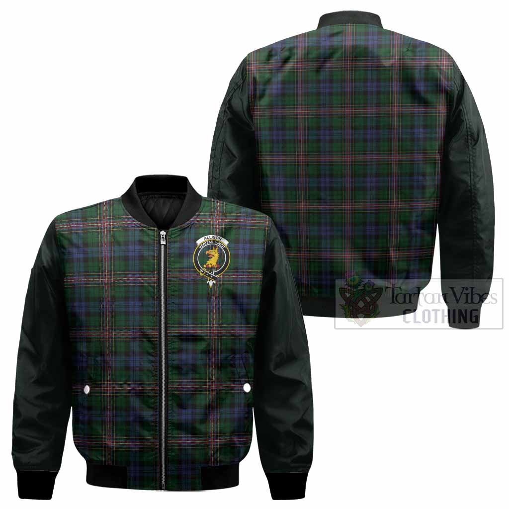 Allison Tartan Accent Bomber Jacket with Family Crest
