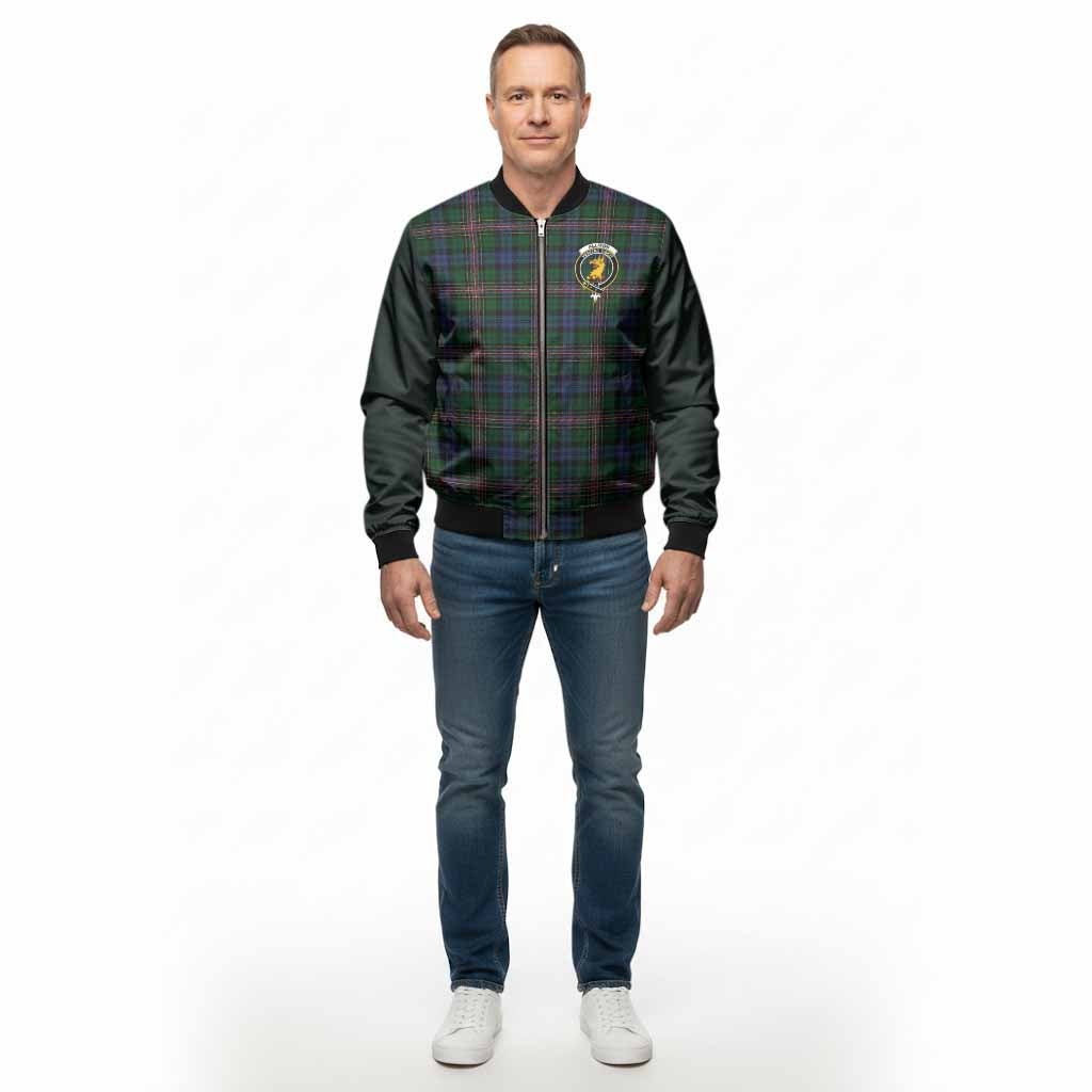 Allison Tartan Accent Bomber Jacket with Family Crest