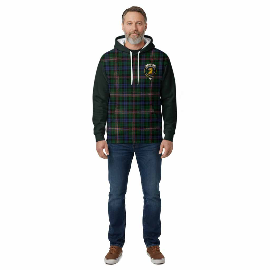 Allison Tartan Accent Cotton Hoodie with Family Crest