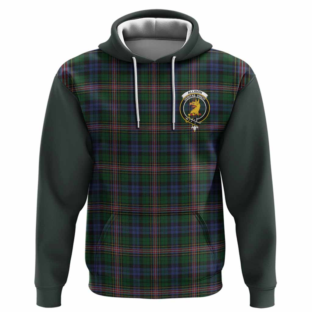 Allison Tartan Accent Hoodie with Family Crest