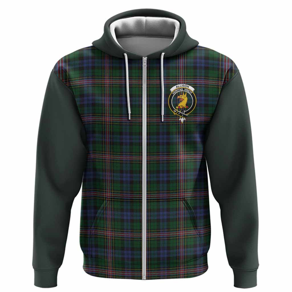 Allison Tartan Accent Hoodie with Family Crest