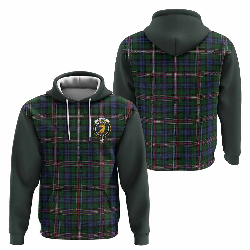Allison Tartan Accent Hoodie with Family Crest