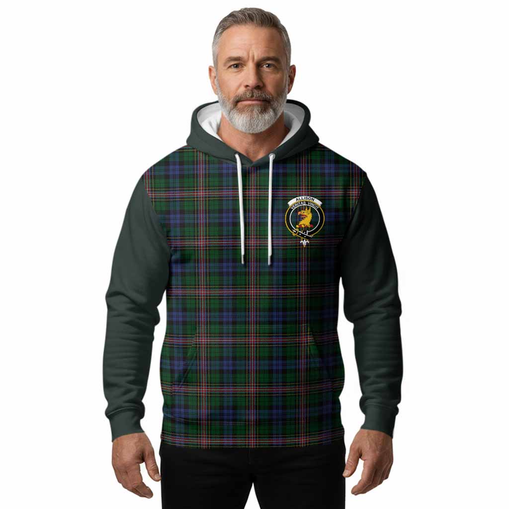 Allison Tartan Accent Hoodie with Family Crest