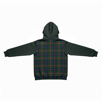Allison Tartan Accent Kid Hoodie with Family Crest