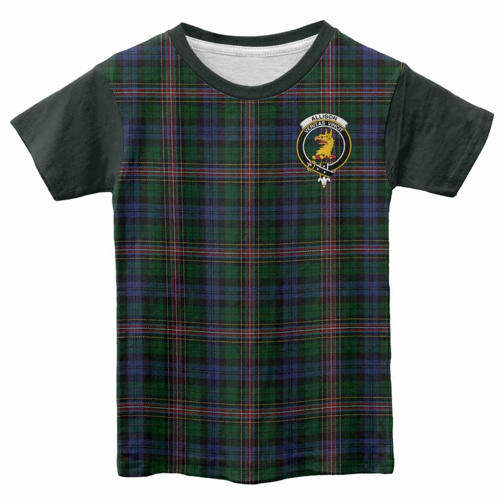 Allison Tartan Accent Kid T-shirt with Family Crest