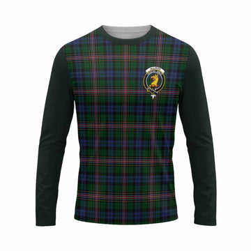 Allison Tartan Accent Long Sleeve T-Shirt with Family Crest