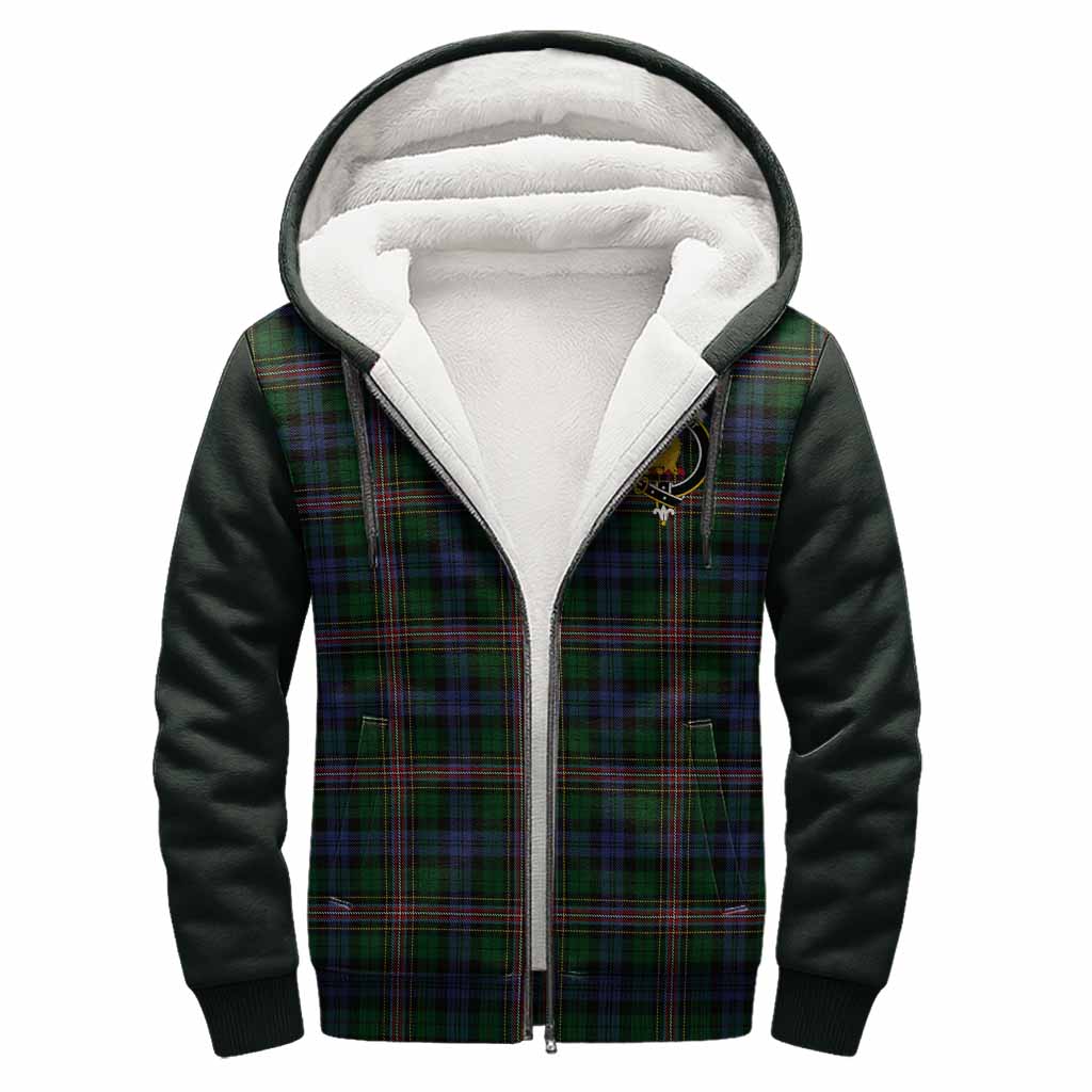 Allison Tartan Accent Sherpa Hoodie with Family Crest