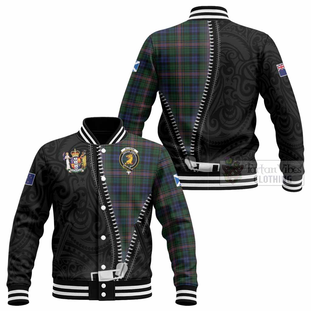 Allison Tartan Baseball Jacket New Zealand Pattern Unique Zipper Stylized