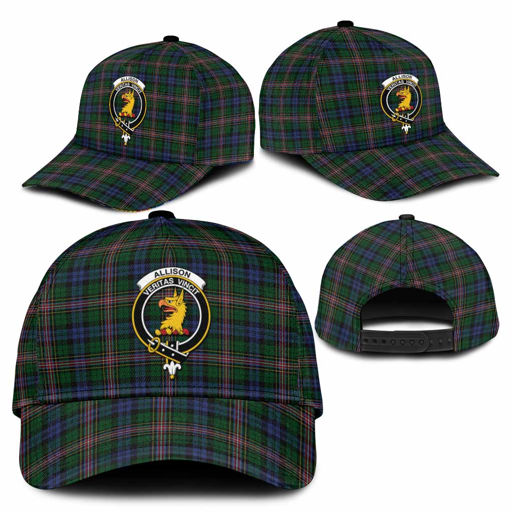 Allison Tartan Classic Cap with Family Crest