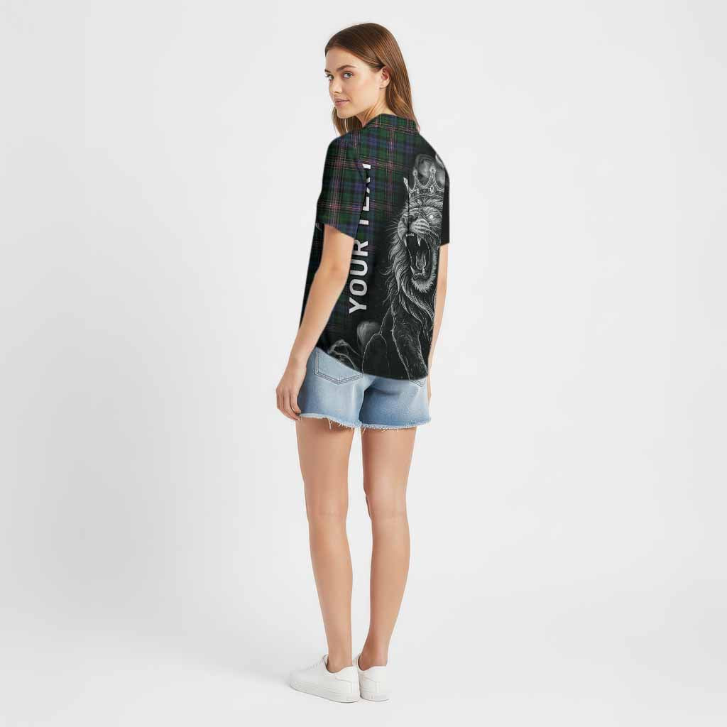 Allison Tartan Cotton Hawaiian Shirt Roaring Lion Heritage