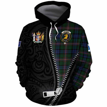 Allison Tartan Cotton Hoodie New Zealand Pattern Unique Zipper Stylized