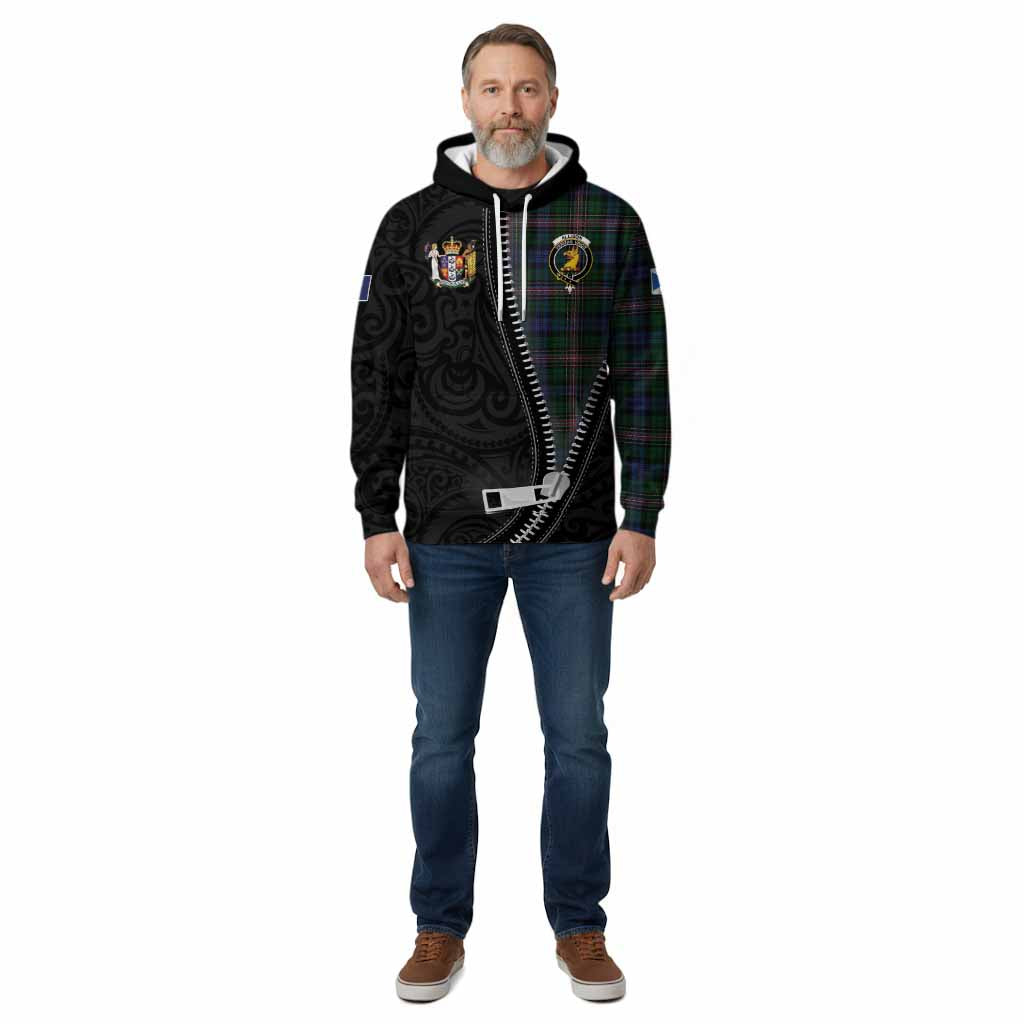 Allison Tartan Cotton Hoodie New Zealand Pattern Unique Zipper Stylized