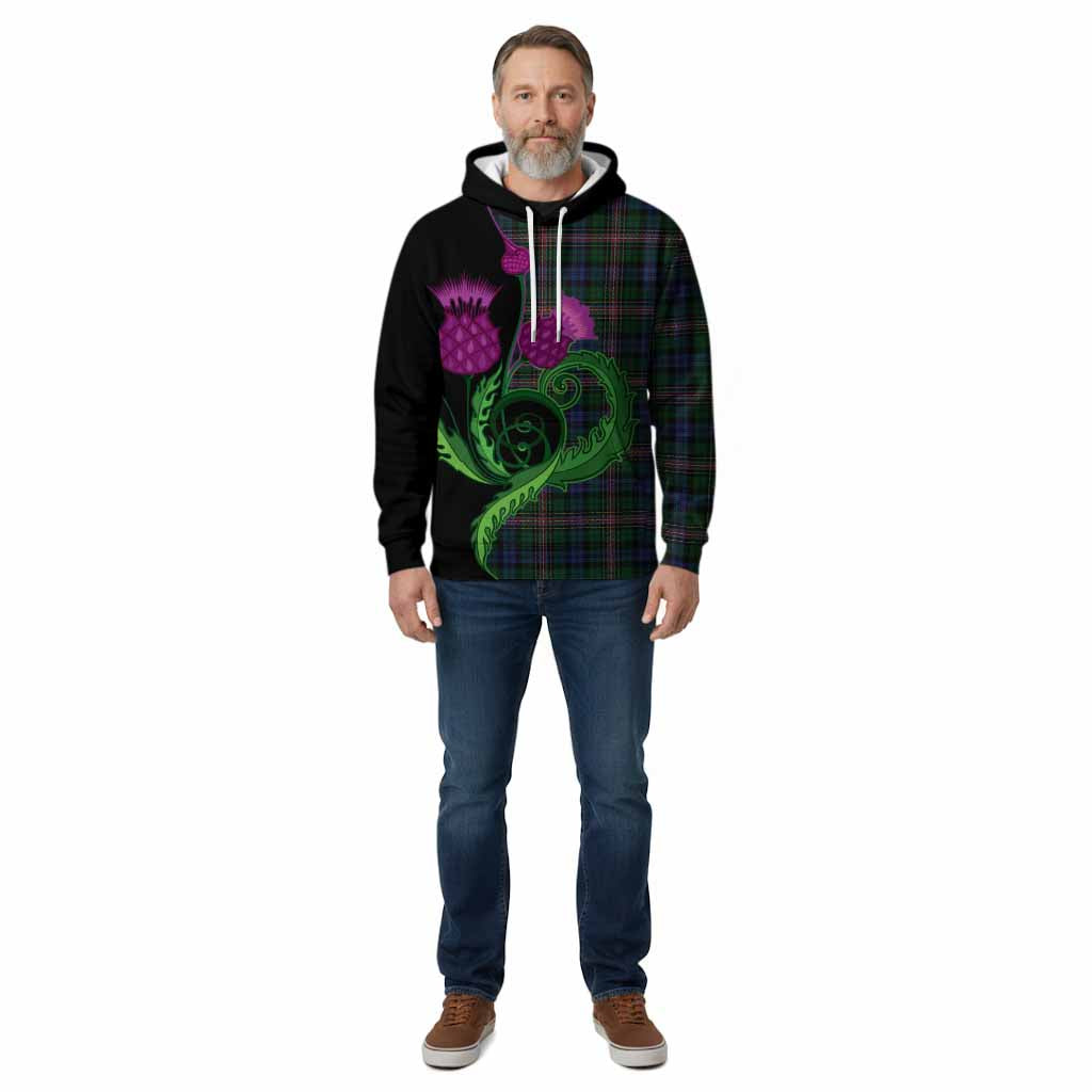Allison Tartan Cotton Hoodie Traditional Scottish Thistle