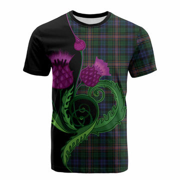 Allison Tartan Cotton T-shirt Traditional Scottish Thistle
