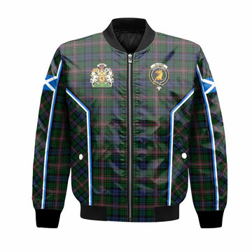 Allison Tartan Crest Bomber Jacket Scotland Coat of Arm Flag Style