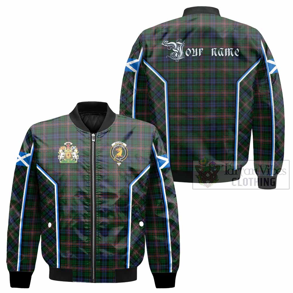 Allison Tartan Crest Bomber Jacket Scotland Coat of Arm Flag Style - Tartan Vibes Clothing