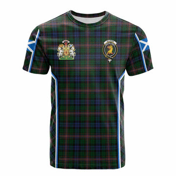 Allison Tartan Crest Cotton T-shirt Scotland Coat of Arm Flag Style